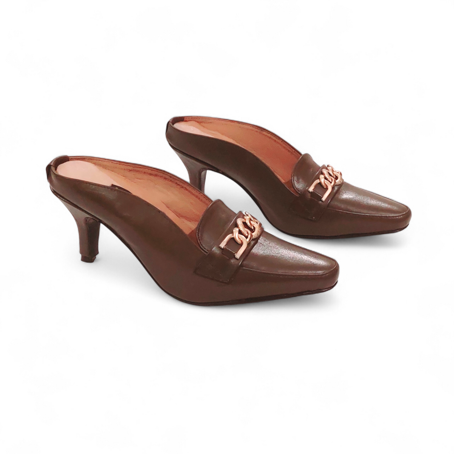 Ladies leather shoes design LS85