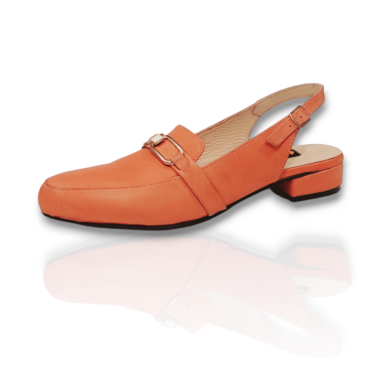 Ladies leather heeled Sandal LS68