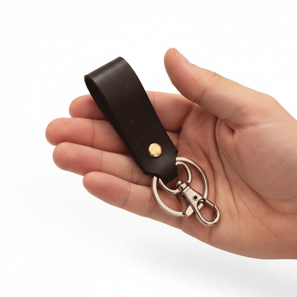Leather keychain LKC01