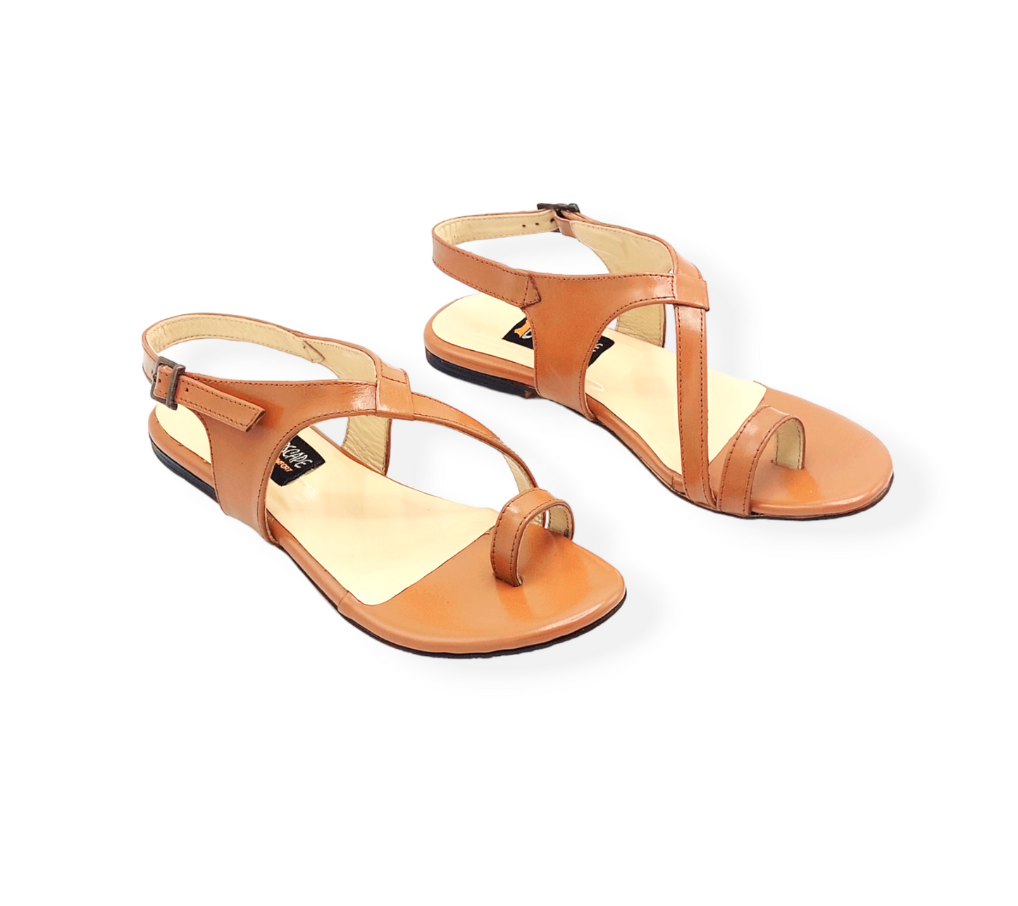 Ladies leather flat sandal LS09