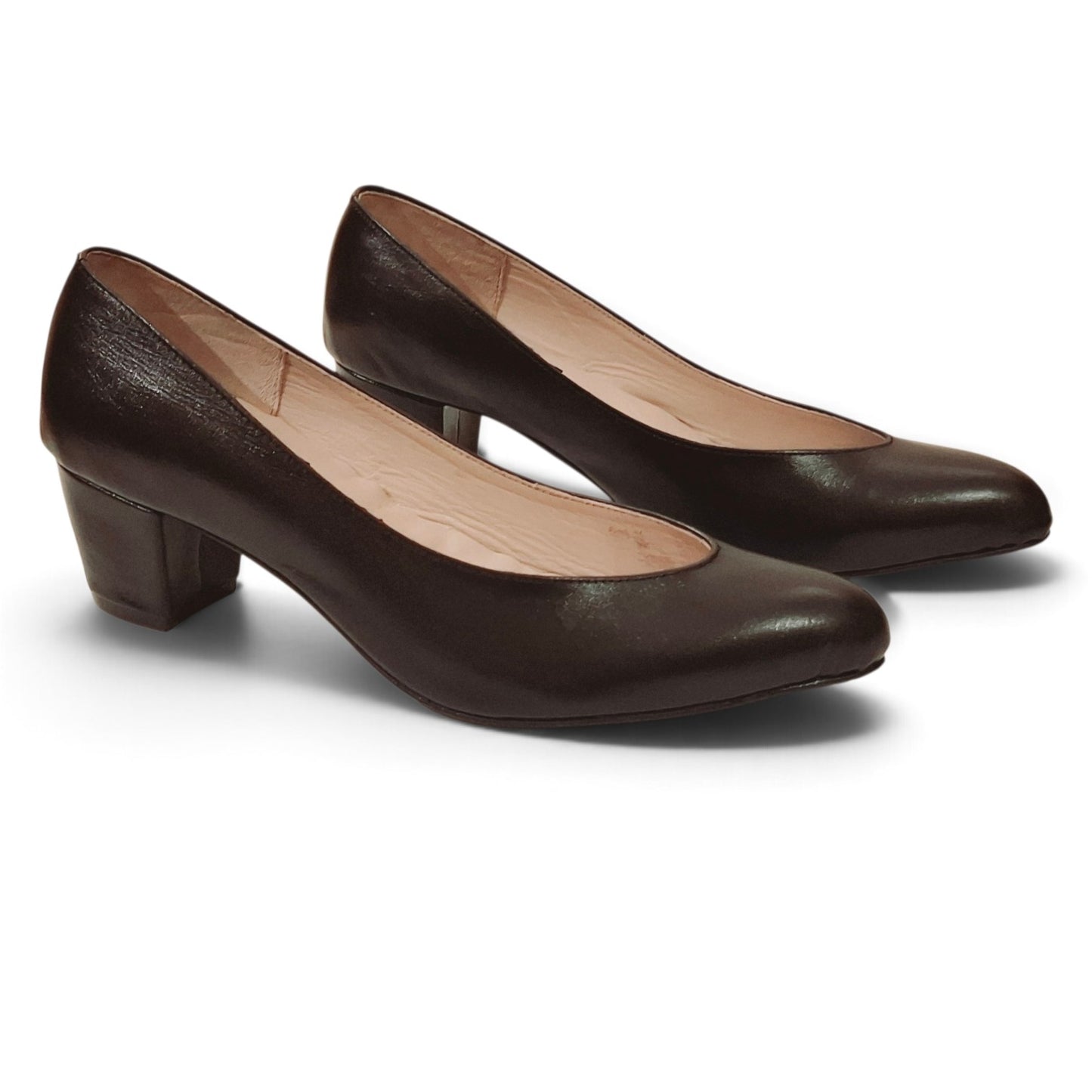 Ladies leather court shoe LS86