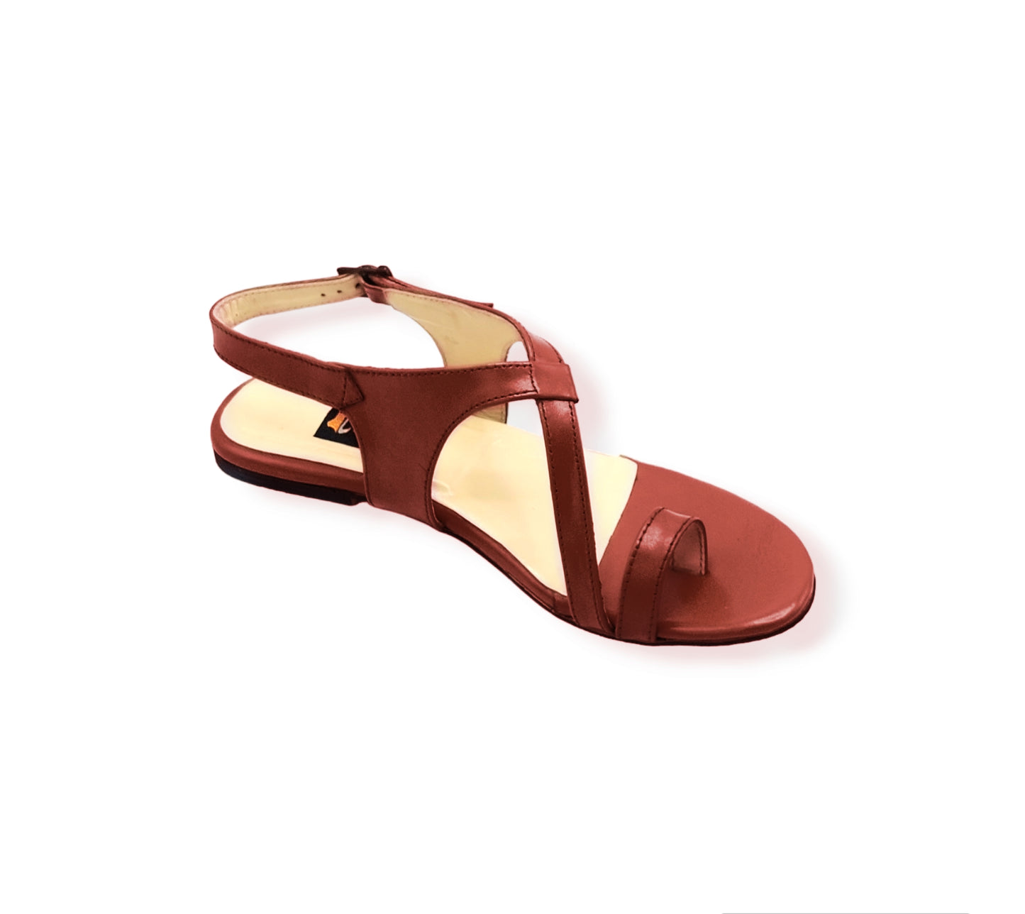 Ladies leather flat sandal LS09