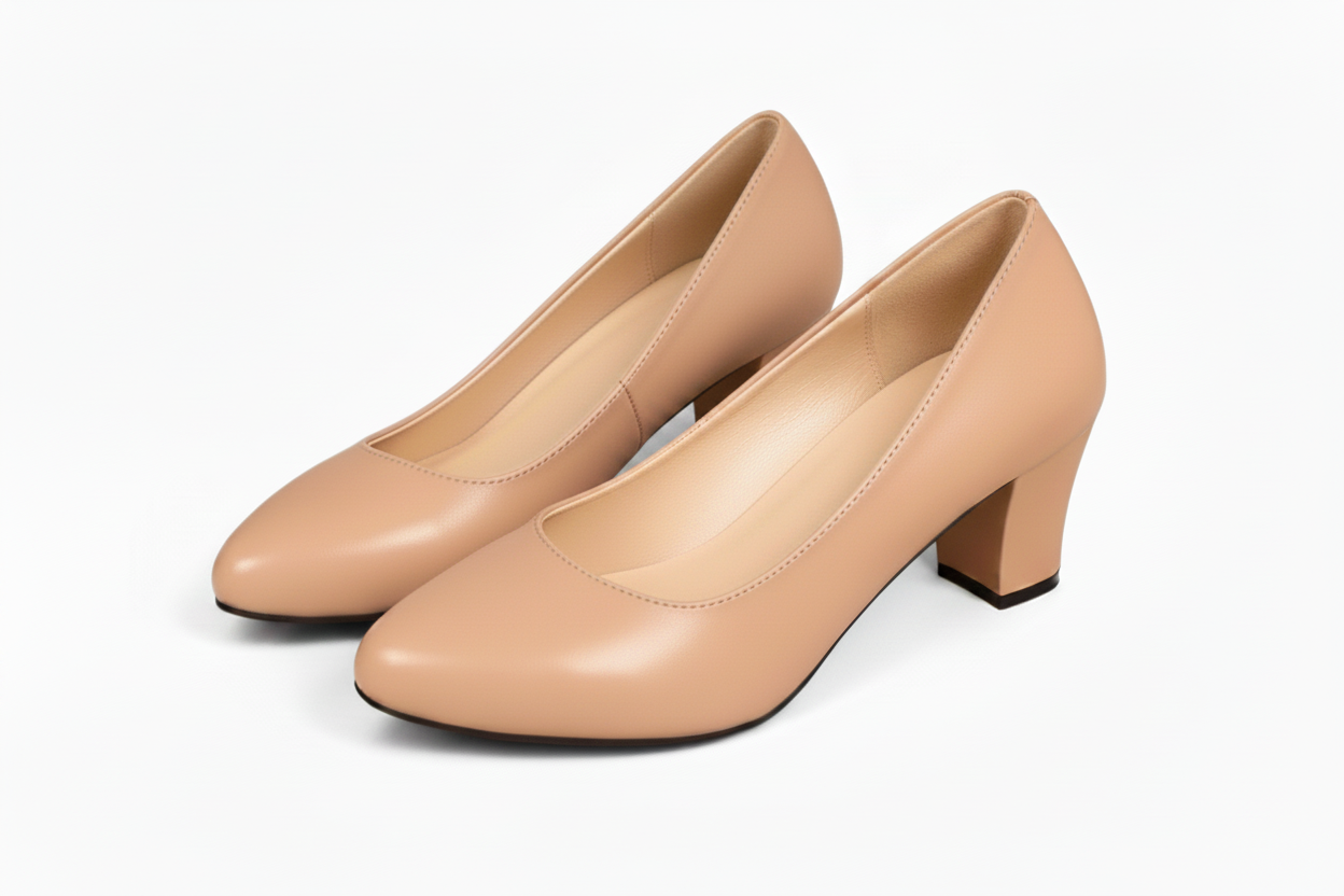 Ladies leather court shoe LS87