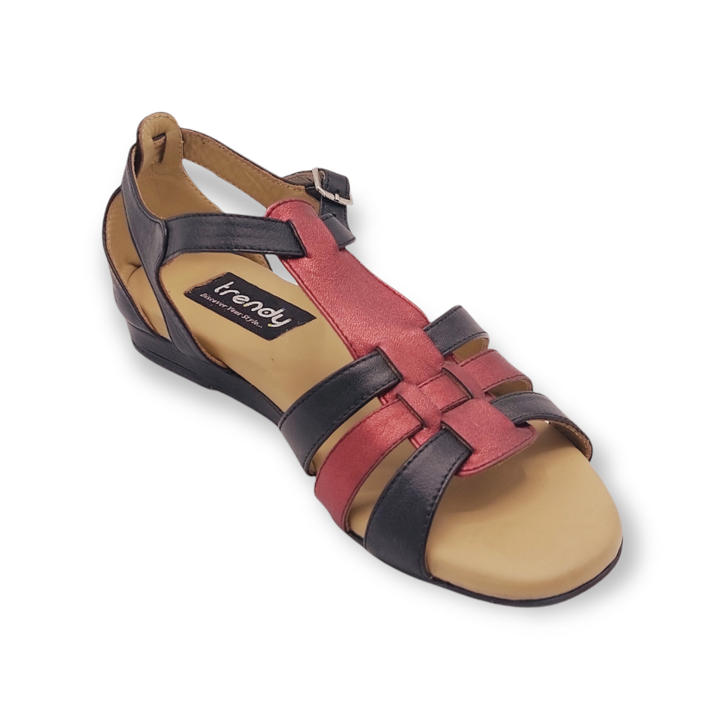 Leather Flat Sandal Design ZA003