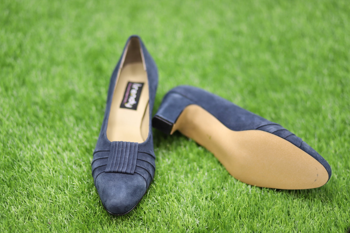 Suede Leather Court Shoes