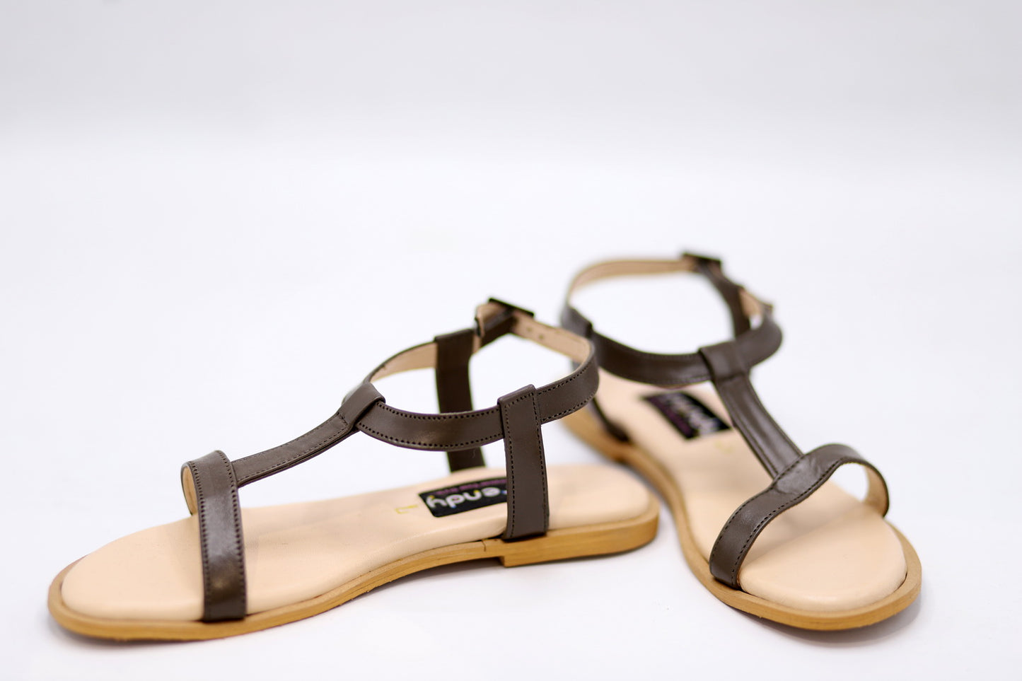 Leather Flat Sandal Design MS003