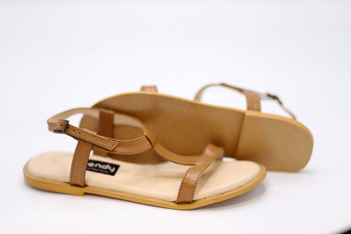 Leather Flat Sandal Design MS003