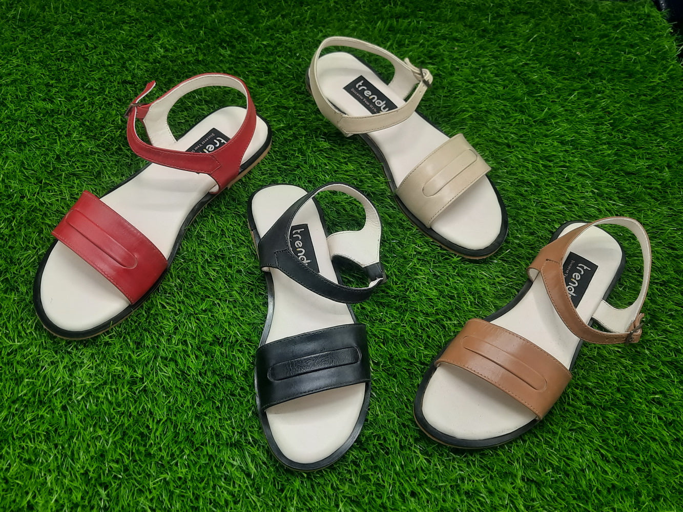 Leather Flat Sandal Design MS005