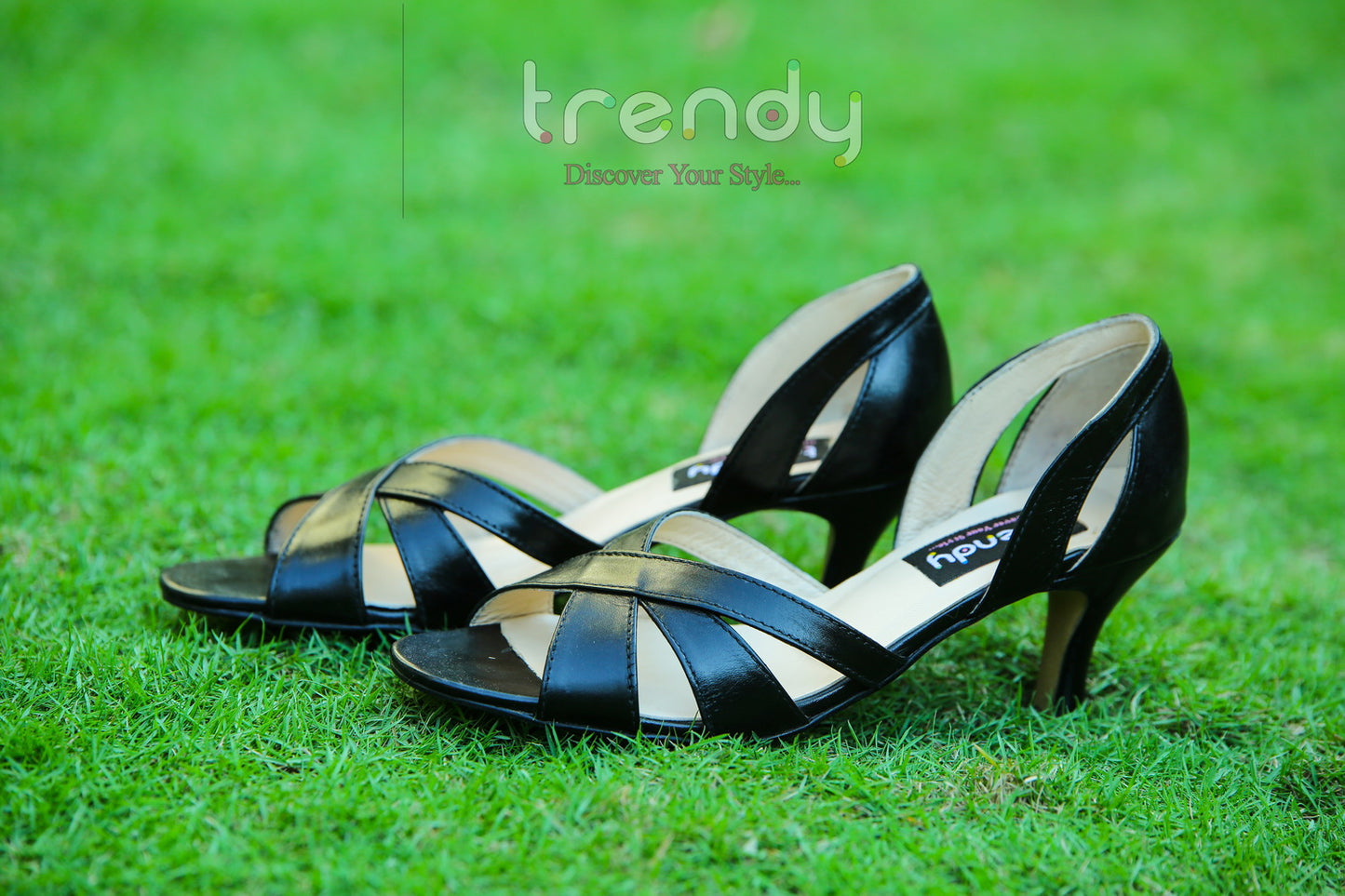 Leather Heeled Sandals Design ZA011