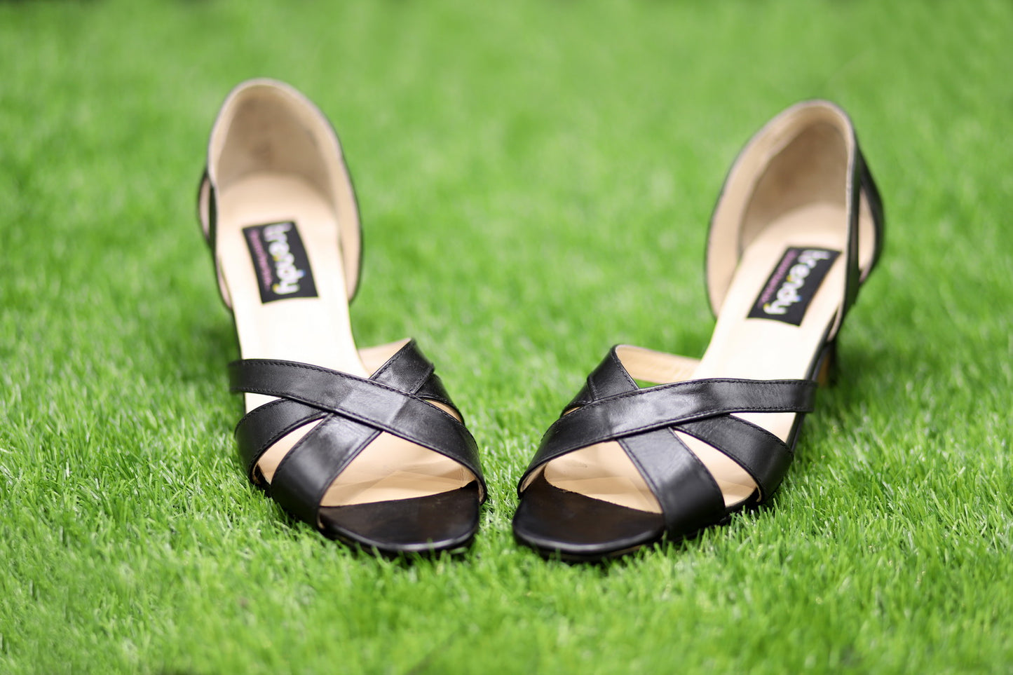 Leather Heeled Sandals Design ZA011