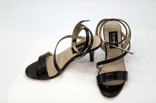 Rexine Heeled Sandal Design ZA029