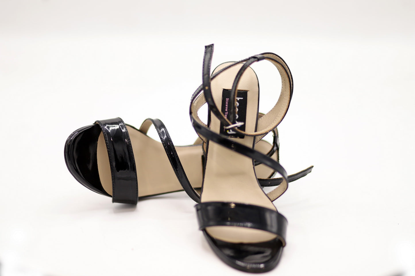 Rexine Heeled Sandal Design ZA029