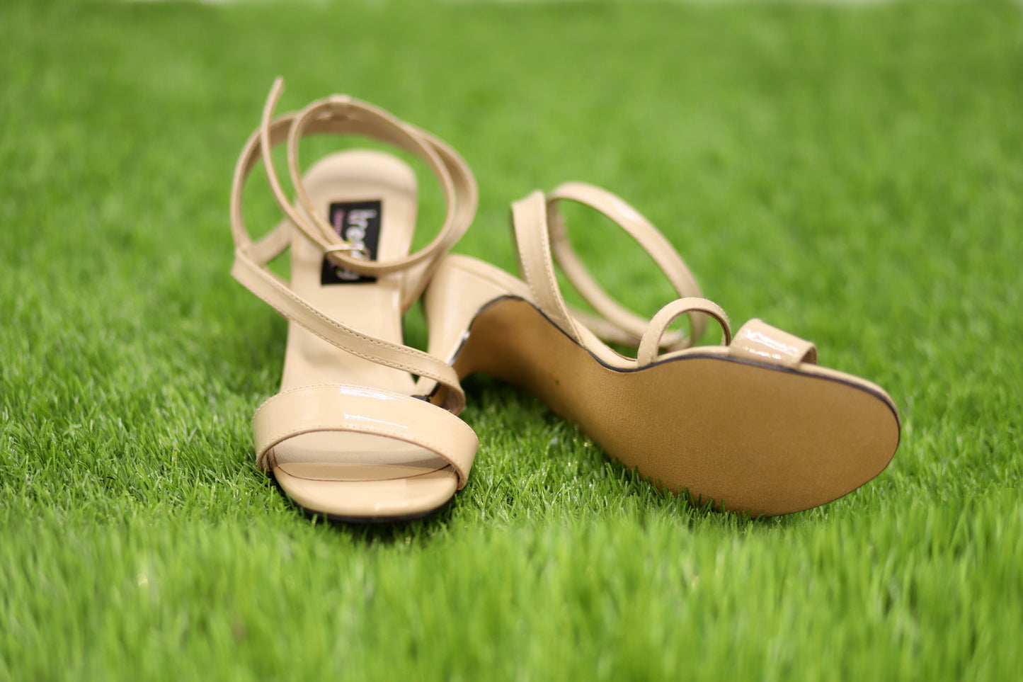 Rexine Heeled Sandal Design ZA029