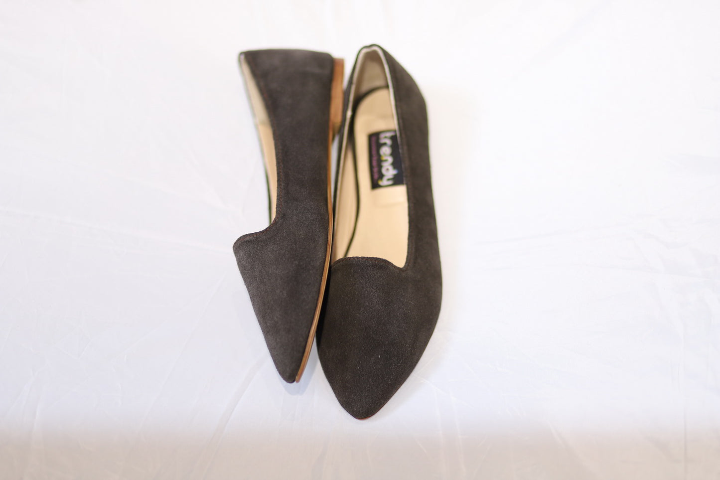 Leather Suede Pumps Design RZ802